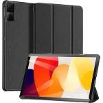 Dux Ducis Redmi Pad SE 11 DUX DUCIS DOMO калъф за поставяне, активен FLIP с кожен ефект, текстилна шарка, ЧЕРЕН GP-150372 (GP-150372)
