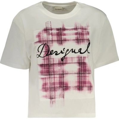DESIGUAL Дамска тениска с къс ръкав desigual. , Размер xl, Цвят Бяло (26swtk16_bi1000)