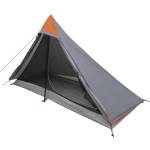 vidaXL Палатка за туристическа раница 222 x 85 x 125 см Сив и оранжев (42017417) Палатка