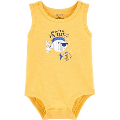 CARTER'S Body bez rukávů Blue Chameleon kluk