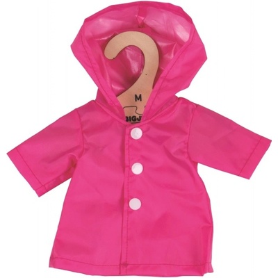 Bigjigs Toys ružový kabátik pre bábiku