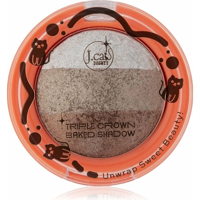 J.Cat Beauty Triple Crown dlouhotrvající oční stíny 103 Gingerbread 2,5 g