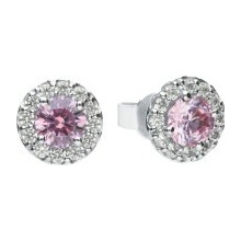 Diamonfire Luxusní stříbrné náušnice E5775