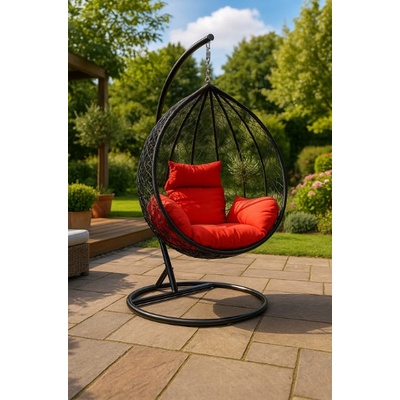 TRENDIE 02 černé s červenou poduškou – Sleviste.cz