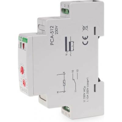 PCA-512/230 - Časové relé na oneskorenie vypnutia, 230V, 10A, 1x NO/NC