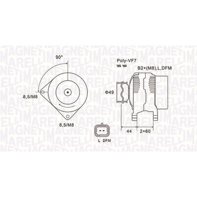 Generátor MAGNETI MARELLI 063731877010
