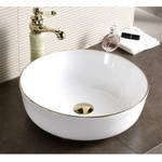 Inter Ceramic 41,5 cm white/gold (875 Golden Edge)