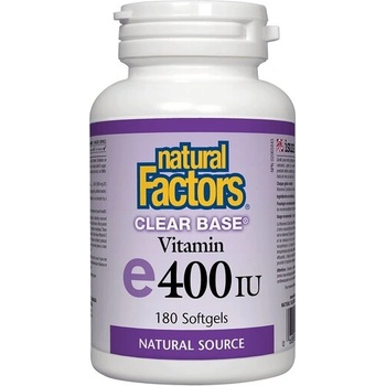 Natural Factors Clear Base® Витамин E 400 IU 180 софтгел капсули | Natural Factors (1445 NF)