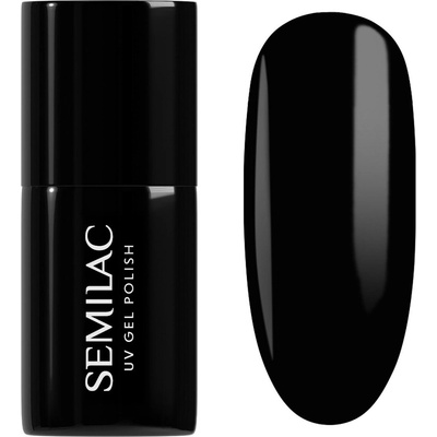 Semilac gel lak Super Cover 300 Perfect Black Černá 7 ml