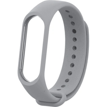HQWear Каишка съвместима с Xiaomi Mi Band 3/Mi Band 4, сив (8720847540966)
