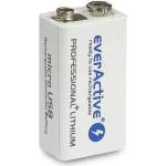 everActive Акумулаторна Батерия R22 9V LiIon 500mAh/550 precharged +micro Usb 1бр (5903205773883)