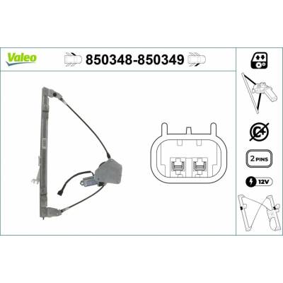 Mechanizmus zdvíhania okna VALEO 850348