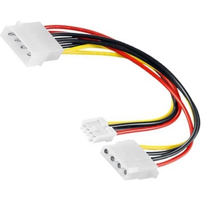 PREMIUMCORD Kabel napájecí HDD 5,25"-5,25"+3,5" kn-2