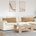 vidaXL Диван възглавници 2 pcs Кафяво 120 x 40 cm Кордюрова тъкан (42013807)