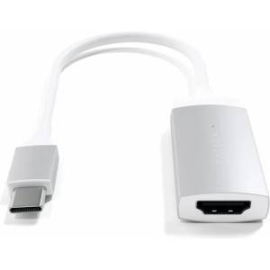 Satechi Aluminum 4K USB-C to HDMI Adapter - адаптер с поддръжка на 4K за свързване от USB-C към HDMI (31136)