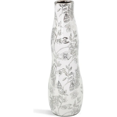 Váza RITA 01 biela / strieborná