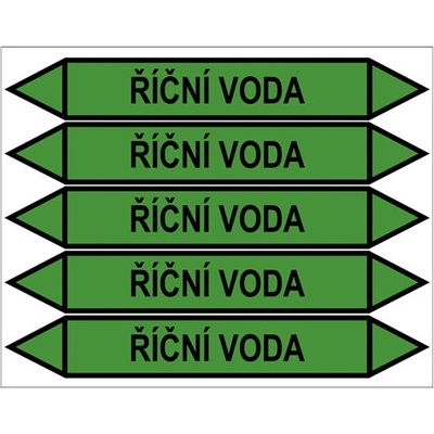 Značení potrubí, říční voda PZG 009024