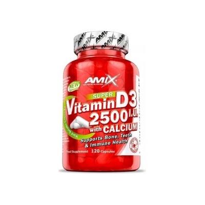 Amix Super Vitamin D3 2500I.U. with Calcium 120 kapsúl