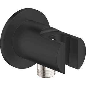 Grohe Vitalio Universal - Стенно коляно за душ с държач, черен мат 269622431 (269622431)