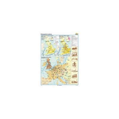 Cartographia Priemyselná revolúcia v Európe (120x160 cm), nástenná, fóliovaná, lištovaná