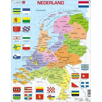 LARSEN Holandsko politická mapa 48 dielov