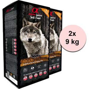 Alpha Spirit Complete Soft Dog Food - Multiprotein 2 x 9 кг