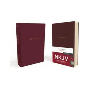 NKJV, Gift and Award Bible, Leather-Look, Burgundy, Red Letter, Comfort Print | Thomas Nelson (ISBN: 9780718075071)