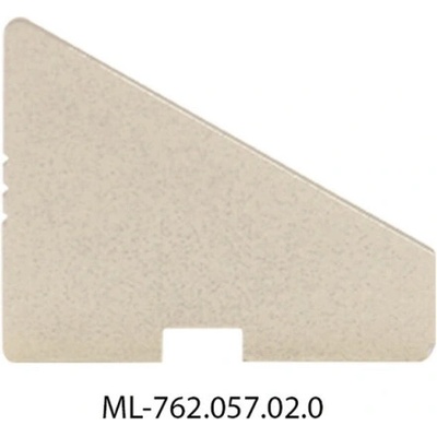 ML-762.057.02.0 Koncovka pro RQ bez otvoru, stříbrná barva, 1 ks