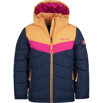 TROLLKIDS Детско зимно яке Trollkids Girl's Gryllefjord Jacket Winter jacket - Navy / Honey / Fireberry - размер 92 (EU) (703-3289-0211)