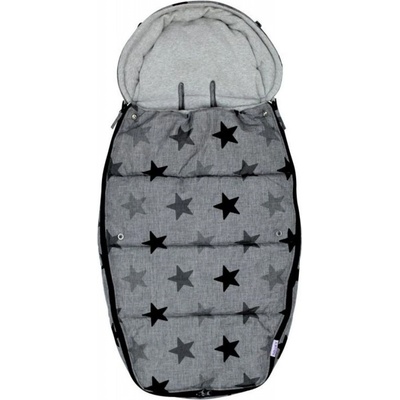 Dooky Footmuff Deluxe S sivý star