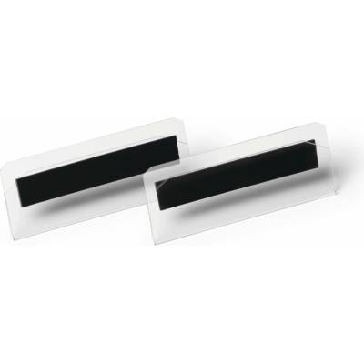 DURABLE logistické vrecko 100x38 mm ležaté magnetické 10 ks priehľadné