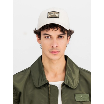 Alpha Industries čepice Crew Camo Cap vintage white