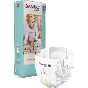 Bambo Nature Бебешки Еко пелени Bambo - Nature 5, XL, 12-18кг. , 44 броя (1000019265) - baby