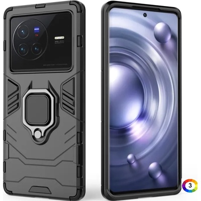 vivo X80 5G Удароустойчив Ring Holder Калъф и Протектор