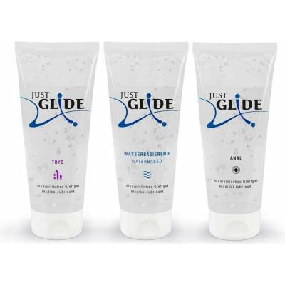 Intimní gely Just Glide 3x200 ml – Zbozi.Blesk.cz