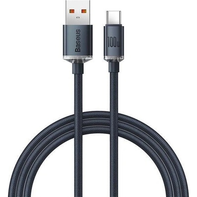 Baseus Crystal Shine Series nabíjecí / datový kabel USB-A / USB-C 100W 1, 2m, černá – Zboží Živě