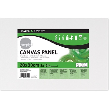 Image 1 of Daler Rowney Платно Simply 3D Canvas Medium Grain Simply White 20 x 30 cm 1 бр (525042030)