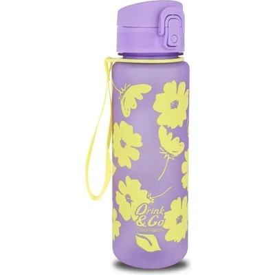 COOLPACK Бутилка за вода COOLPACK - Brisk 600ml - FLORES LILA