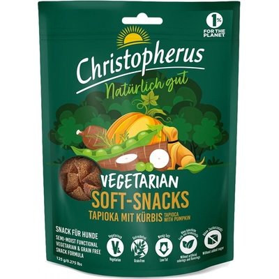 Christopherus Vegetarian Soft Snack tapioka s dýní 125 g