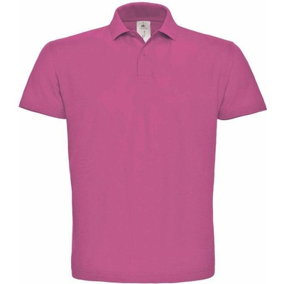 B&C ID.001 Piqué polo fuchsia červená