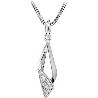 JVD Dámský stříbrný přívěsek s perlou se zirkony SVLP0352SH8BI00