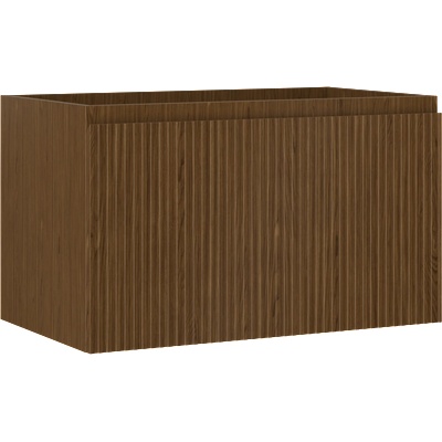 Mexen Rivel шкаф за баня под умивалник 80 см, 1 чекмедже, релефна, орех - 91A20-08047-1-BF86 (91A20-08047-1-BF86)