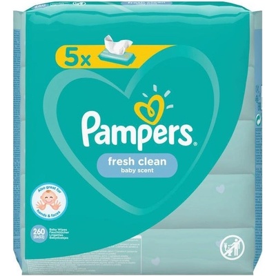 PAMPERS vlhčené ubrousky Fresh Clean 260 ks