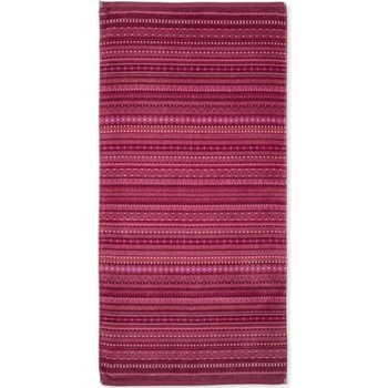 Pip Studio Geometric bavlněná osuška tmavě růžová 70 x 140 cm
