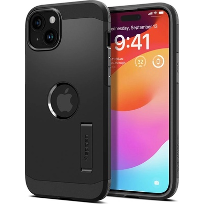Spigen Tough Armor MagSafe Case - хибриден кейс с най-висока степен на защита с MagSafe за iPhone 15 (черен)