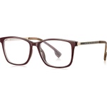 Techsuit Очила за компютър Techsuit Anti-Blue Light Glasses Reflex PC (LS202) - дамски, плосък връх - Червено дърво