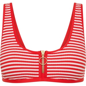Seafolly Дамско бикини горнище Seafolly Clubhouse Slide Tri Bikini top - Flame - размер 42 (EU) (150-6627-0116)
