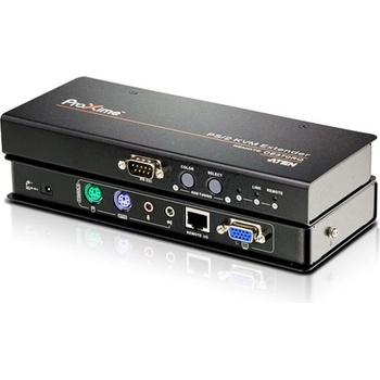 Aten CE-370 KVM extender PS/2 s RS-232, max. 300m CAT5