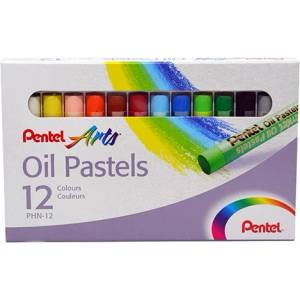 Pentel Маслени пастели, PENTEL, "Arts", 12 различни цвята PHN-12U (PHN-12U)