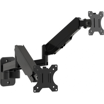 Multibrackets РАЗПЕЧАТАНА Стойка за 2 монитора за стена Multibrackets MB-0037, 17"-32", макс. 8 кг, Черна (SUPMON-MB-0037RES)